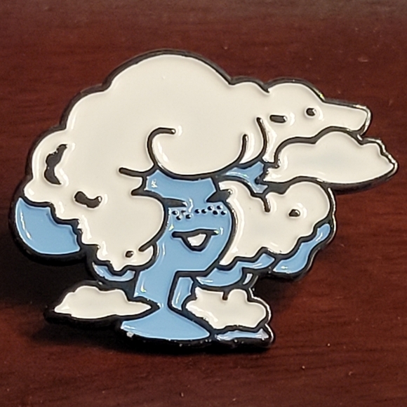 Head In The Clouds Enamel Pin - Picture 1 of 9